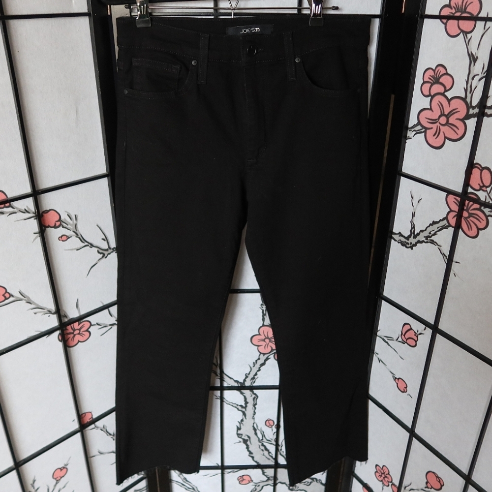 Joe's Jeans Straight Leg Black Ankle Crop Size W29